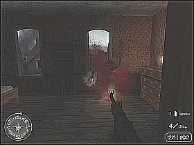 Keep moving towards the barn - The Crossroads - The Battle for Caen - Call of Duty 2 - Game Guide and Walkthrough