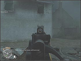 You will have to get inside one of the surrounding buildings - The Tiger - The Battle for Caen - Call of Duty 2 - Game Guide and Walkthrough