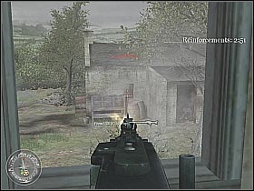 Bear in mind that some of the German soldiers will actually made it inside - The Brigade Box - The Battle for Caen - Call of Duty 2 - Game Guide and Walkthrough