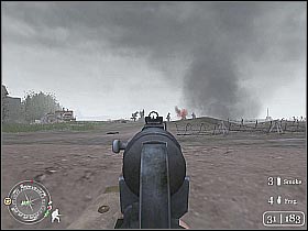 After taking care of the German units start following the current squad leader (screen 1) - The Battle of Pointe du Hoc - D-Day - Call of Duty 2 - Game Guide and Walkthrough