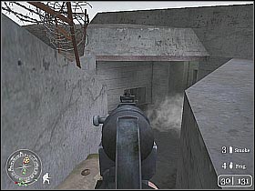 Start running towards the entrance - The Battle of Pointe du Hoc - D-Day - Call of Duty 2 - Game Guide and Walkthrough