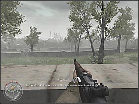 Some Germans will be trying to surprise you from one of the flanks - Defending the Pointe - D-Day - Call of Duty 2 - Game Guide and Walkthrough