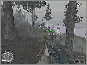 You have to be very careful, because there are two heavy machine gun posts nearby (screen 1) - Rangers Lead The Way - Hill 400 - Call of Duty 2 - Game Guide and Walkthrough