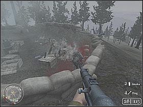 Head on to the central area of the hill - Rangers Lead The Way - Hill 400 - Call of Duty 2 - Game Guide and Walkthrough