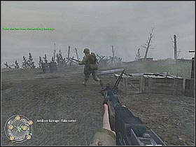 You can go back to the central bunker - The Battle for Hill 400 - Hill 400 - Call of Duty 2 - Game Guide and Walkthrough