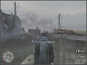 An enemy tank will arrive here shortly - The Battle for Hill 400 - Hill 400 - Call of Duty 2 - Game Guide and Walkthrough