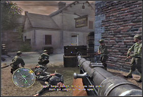 Leave the building using the back door - Chapter IV: Mayenne Bridge - Game Guide - Call of Duty 3 Game Guide