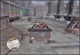 Run after your comrades and reach the roof - Chapter VI: Fuel Plant - Game Guide - Call of Duty 3 Game Guide