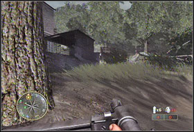 Theres a building occupied by enemies in front of you (#1) - Chapter IX: Laison River - Game Guide - Call of Duty 3 Game Guide
