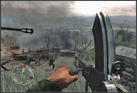 Head to the building with Polish flag on it (#1) - Chapter XIII: The Mace - Game Guide - Call of Duty 3 Game Guide