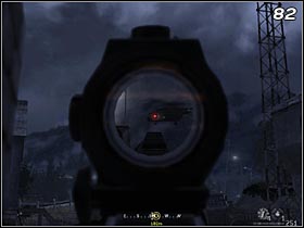 Hiding behind the trucks (#83), get to a barn and kill the soldiers there - Hunted | COD Modern Warfare Remastered Walkthrough - Walkthrough - Call of Duty 4 Modern Warfare Remastered Guide