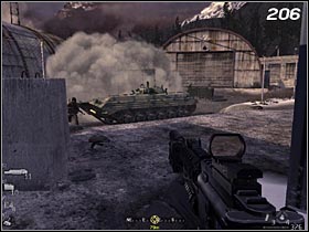 To get to the vehicle unnoticed you will have to use smoke grenades (#207) - All In | COD Modern Warfare Remastered Walkthrough - Walkthrough - Call of Duty 4 Modern Warfare Remastered Guide