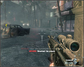 Run outside and start shooting enemies standing by nearby cars #1 - Walkthrough - Operation 40 - p. 1 - Walkthrough - Call of Duty: Black Ops Game Guide & Walkthrough
