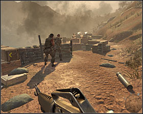 Get inside the bunker and here you will also find a machine gun position #1 - S.O.G. - p. 2 - Walkthrough - Call of Duty: Black Ops Game Guide & Walkthrough