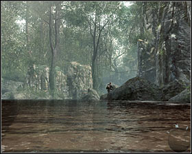 Stay in this place and shoot a group of enemies who will appear on the cliff in the distance #1 - Victor Charlie - p. 1 - Walkthrough - Call of Duty: Black Ops Game Guide & Walkthrough