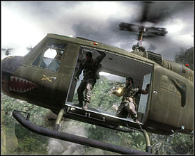 After reaching a blocked exit start pressing the V key according to the instruction #1, as a result, you will get rid of the stones - Victor Charlie - p. 2 - Walkthrough - Call of Duty: Black Ops Game Guide & Walkthrough