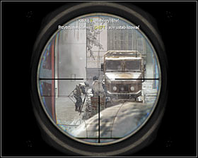There are two guards working by a truck on the right #1 - WMD - p. 2 - Walkthrough - Call of Duty: Black Ops Game Guide & Walkthrough
