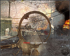 Start attacking the enemies running toward you (of course you can bring the vision closer) #1 - WMD - p. 3 - Walkthrough - Call of Duty: Black Ops Game Guide & Walkthrough