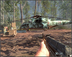 After you win the fight, go right and near the radio you will find secret service data #1 - Payback - p. 1 - Walkthrough - Call of Duty: Black Ops Game Guide & Walkthrough