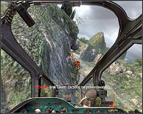 Immediately after hearing the message about the launcher situated on a nearby hill, turn left flying sideways over the jungle #1 - Payback - p. 2 - Walkthrough - Call of Duty: Black Ops Game Guide & Walkthrough