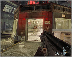Stand at the entrance to the laboratory and start shooting the enemies situated in another room - Rebirth - p. 1 - Walkthrough - Call of Duty: Black Ops Game Guide & Walkthrough