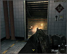 Get into the contaminated zone and stop in a marked place to initiate the process #1 - Rebirth - p. 3 - Walkthrough - Call of Duty: Black Ops Game Guide & Walkthrough