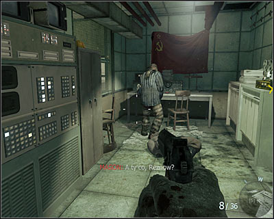 After getting through a big square, you and Reznow will get inside one of the buildings - Vorkuta | Intel - Intel location - Call of Duty: Black Ops Game Guide & Walkthrough