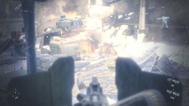 A turret on the platform - 7. Rise and Fall - Walkthrough - Call of Duty: Black Ops III - Game Guide and Walkthrough