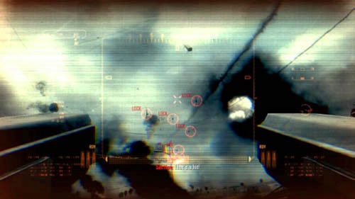 Your task is to shoot down six groups of drones and there are six in each group - Mission 10: CORDIS DIE | Missions: Walkthrough - Missions: Walkthrough - Call of Duty: Black Ops II Game Guide & Walkthrough