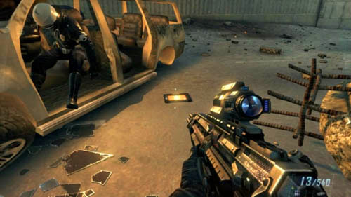 Objective: Get to the MRAP vehicles - Mission 10: CORDIS DIE | Missions: Walkthrough - Missions: Walkthrough - Call of Duty: Black Ops II Game Guide & Walkthrough