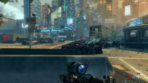 Move forward from one column to another - Mission 10: CORDIS DIE | Missions: Walkthrough - Missions: Walkthrough - Call of Duty: Black Ops II Game Guide & Walkthrough