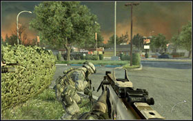 An air strike aimed at the roof on which you are will begin, so leave it quickly - Act II - Wolverines! - Campaign - Call of Duty: Modern Warfare 2 Game Guide