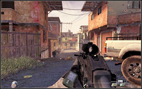 The first vehicle will arrive after a short while - shoot the soldier behind the gun quickly - Act II - The Hornets Nest - Campaign - Call of Duty: Modern Warfare 2 Game Guide