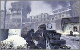 After a rather short helicopter flight, once youre above the Gulag, you will grab a sniper rifle - Act II - The Gulag - Campaign - Call of Duty: Modern Warfare 2 Game Guide