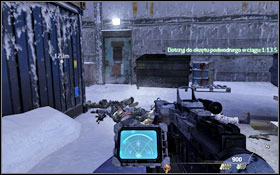 You will stop before a big complex, the submarine is quite near, Use the Predator to destroy the armoured vehicle and the chopper at the same time #1 - theyre right next to each other - Act III - Contingency - Campaign - Call of Duty: Modern Warfare 2 Game Guide