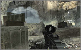 You will enter another cave, turn left - a couple of enemies with shields will lower themselves #1 - Act III - Just Like Old Times - Campaign - Call of Duty: Modern Warfare 2 Game Guide