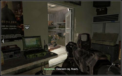 After planting the explosives in the basement (door on the right), the laptop is in the armoury - Intel Location - Act III - Intel location - Call of Duty: Modern Warfare 2 Game Guide
