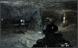 After entering the first cave, right after killing the enemy by the TV - Intel Location - Act III - Intel location - Call of Duty: Modern Warfare 2 Game Guide