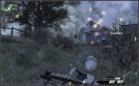 By pressing [4] you can use the laser sight #1, thanks to which you can mark targets for your friend in the plane - Bravo - Overwatch - Spec Ops - Call of Duty: Modern Warfare 2 Game Guide