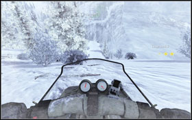After reaching the freezer lake, under no circumstances should you drive up the hill - it will slow you down and the fall will additionally reduce your speed - Bravo - Race - Spec Ops - Call of Duty: Modern Warfare 2 Game Guide