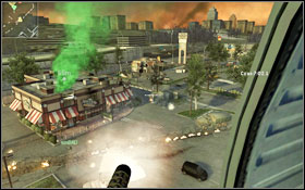 You will hover above the gas station #1 - Bravo - Big Brother - Spec Ops - Call of Duty: Modern Warfare 2 Game Guide
