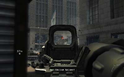 When you reach the crossroad armor car will appear - [Act I] Black Tuesday - Walkthrough - Call of Duty: Modern Warfare 3 - Game Guide and Walkthrough