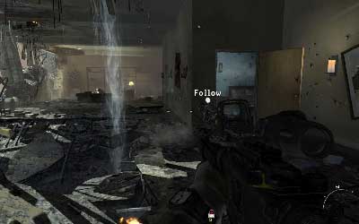 Here you will have to kill some enemies - [Act I] Black Tuesday - Walkthrough - Call of Duty: Modern Warfare 3 - Game Guide and Walkthrough