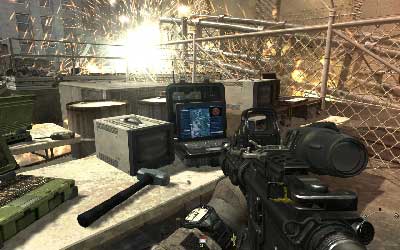 On the table standing on the right side of the radar jammer you will find intel #6 - [Act I] Black Tuesday - Walkthrough - Call of Duty: Modern Warfare 3 - Game Guide and Walkthrough