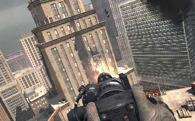 When the choppers falls down the Black Hawk will appear - [Act I] Black Tuesday - Walkthrough - Call of Duty: Modern Warfare 3 - Game Guide and Walkthrough