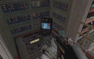 At the top of the stairs move to the central alley and start going right - [Act I] Hunter Killer - Walkthrough - Call of Duty: Modern Warfare 3 - Game Guide and Walkthrough