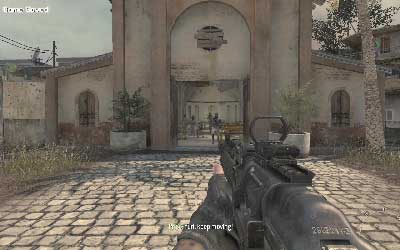 At some moment you will reach to the square in front of the church - [Act I] Back on the Grid - Walkthrough - Call of Duty: Modern Warfare 3 - Game Guide and Walkthrough