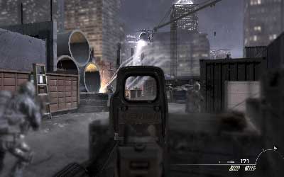 Go through the square and start walking along the path - [Act I] Mind the Gap - Walkthrough - Call of Duty: Modern Warfare 3 - Game Guide and Walkthrough