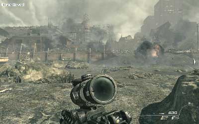 After disembark start running toward the breach in the wall - [Act II] Goalpost - Walkthrough - Call of Duty: Modern Warfare 3 - Game Guide and Walkthrough