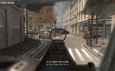 Get inside and start shooting into enemy vehicles - [Act II] Back and Drag - Walkthrough - Call of Duty: Modern Warfare 3 - Game Guide and Walkthrough